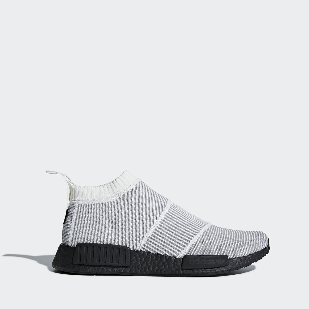 Adidas Nmd_cs1 Gtx Primeknit - Originals ανδρικα - Ασπρα/Ασπρα/Μαυρα,Μέγεθος: EU 36 – 54 2/3 (939PSN